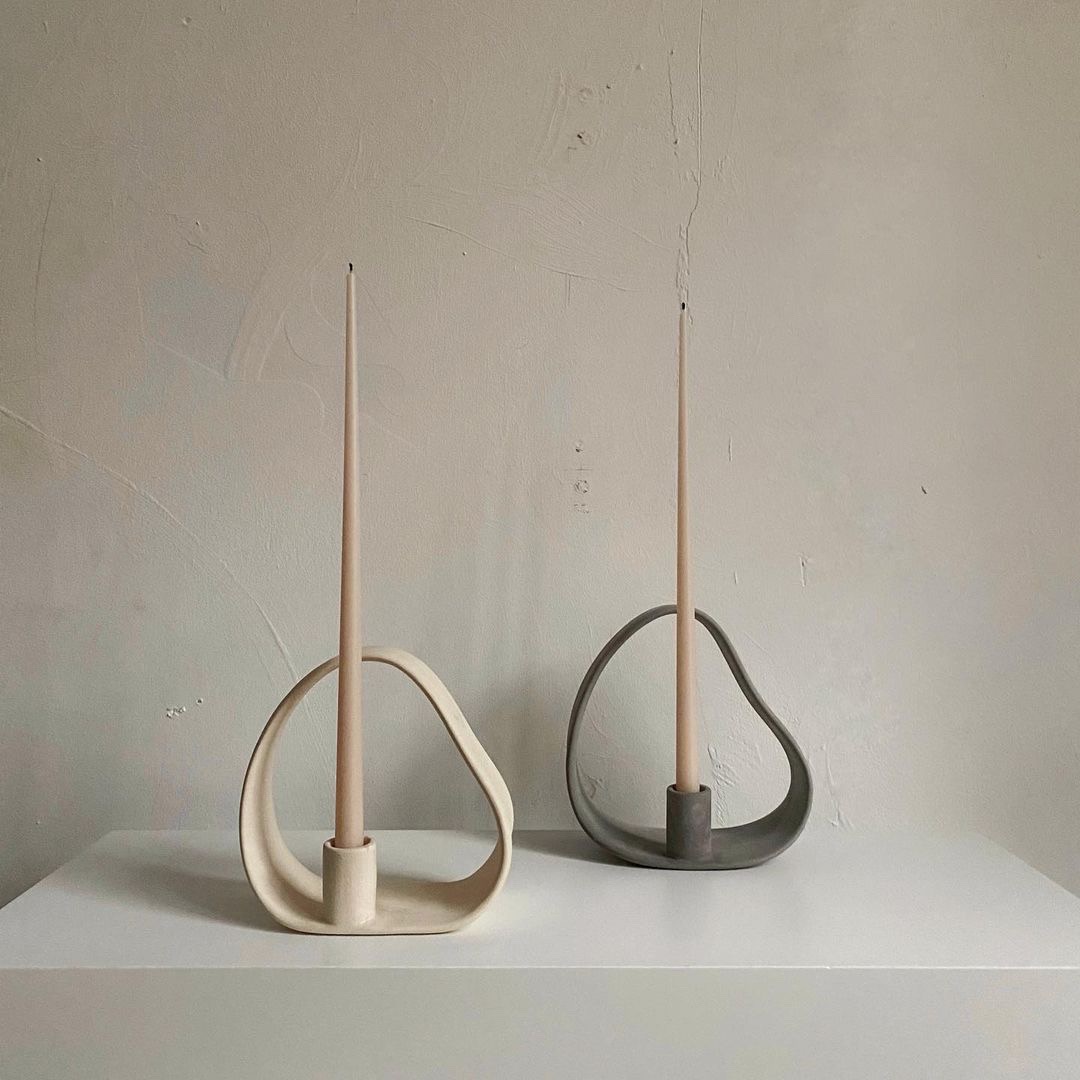 minimalist candle holders