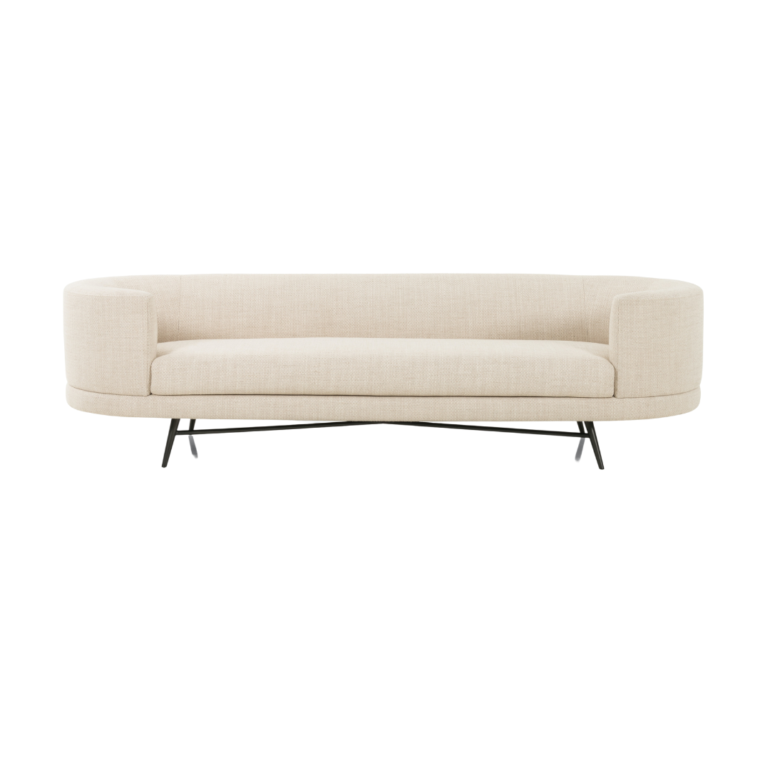 Curved Organic Sofa from Amethyst Homes