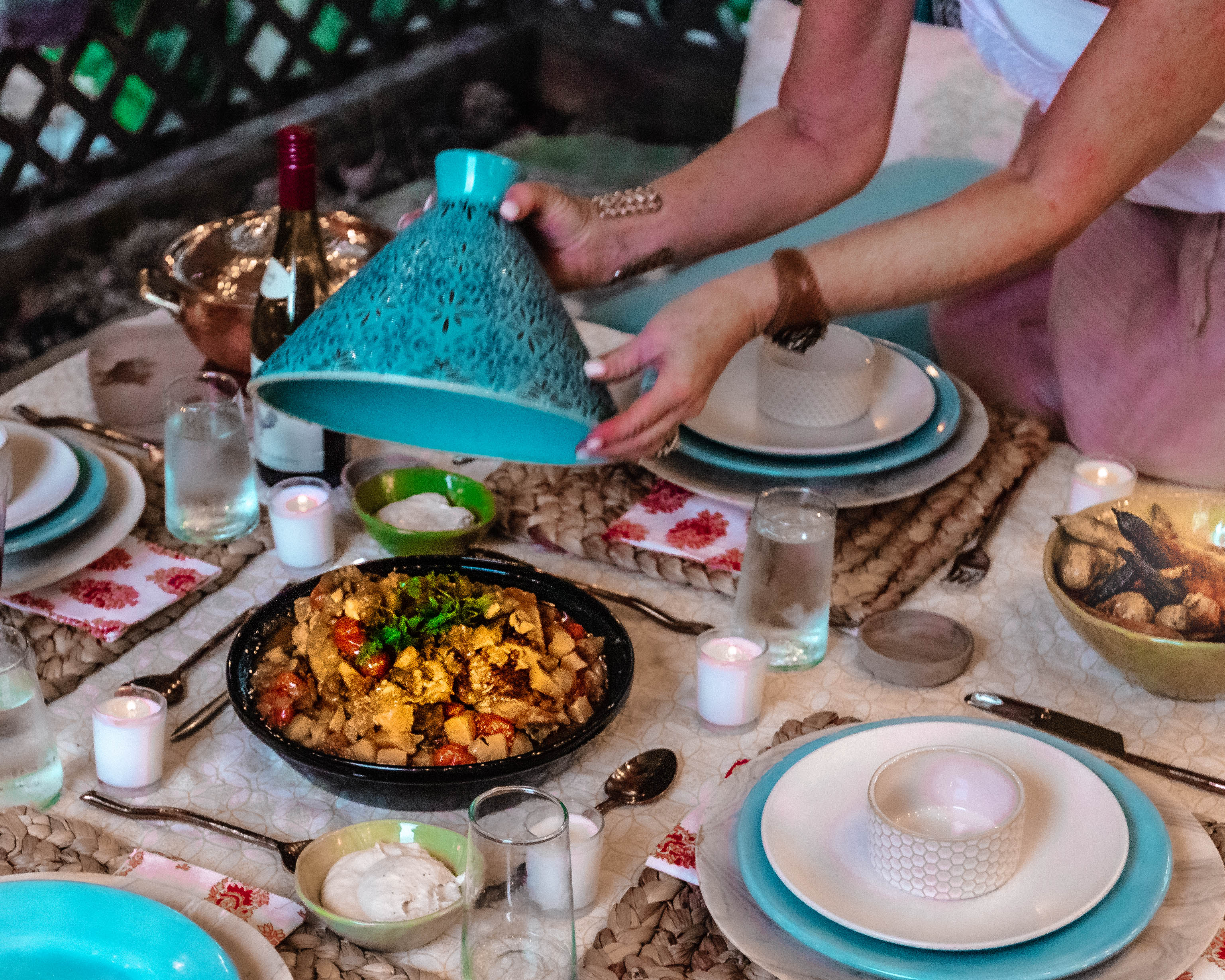 Menu Meal Moroccan Backyard Patio Tagine